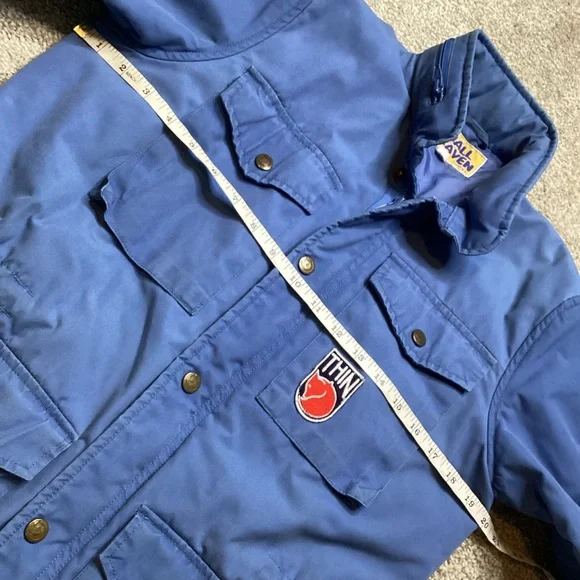 Fjallraven Vintage 1980’s RÄVEN JACKET Thinsulate Blue Barn Chore Coat Small - Picture 7 of 8